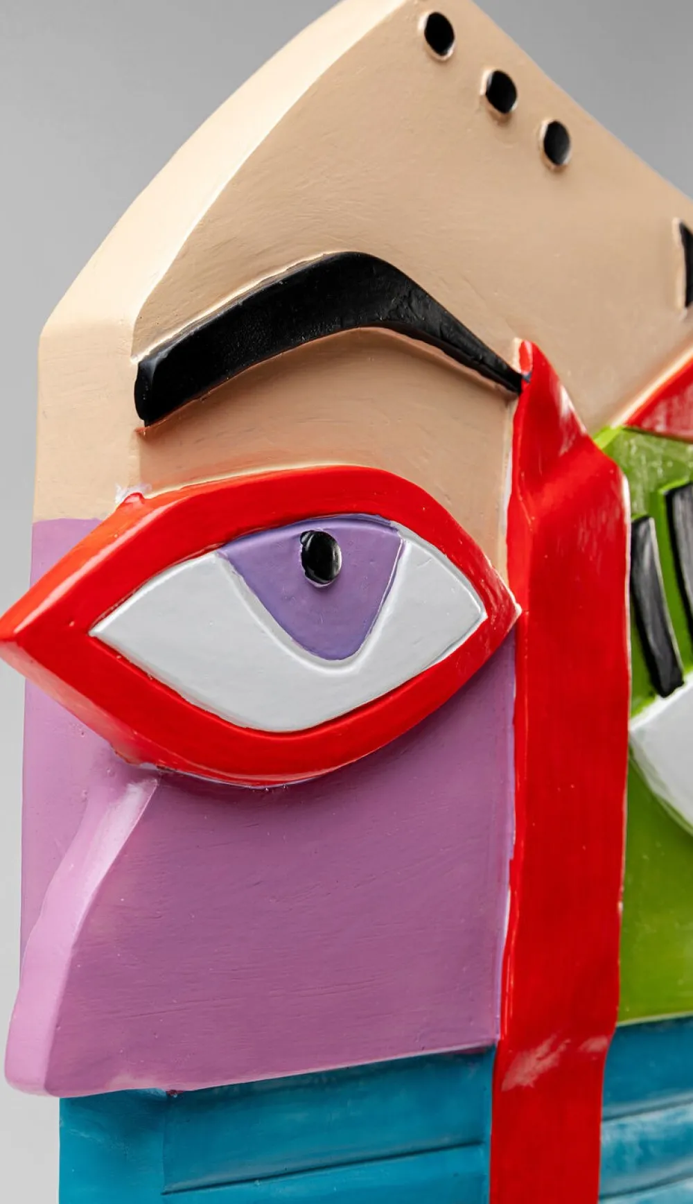 KARE Design Koriste-Esineet*Abstract Face Multicolour Koriste-esine 52cm