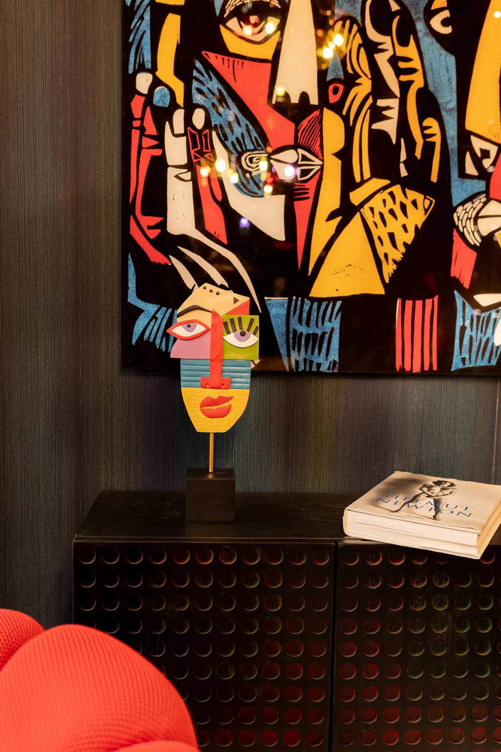 KARE Design Koriste-Esineet*Abstract Face Multicolour Koriste-esine 52cm