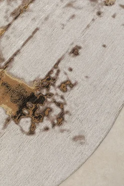 KARE Design Matot*Abstract Grey Line, Pyöreä Matto, Harmaa Ø200cm