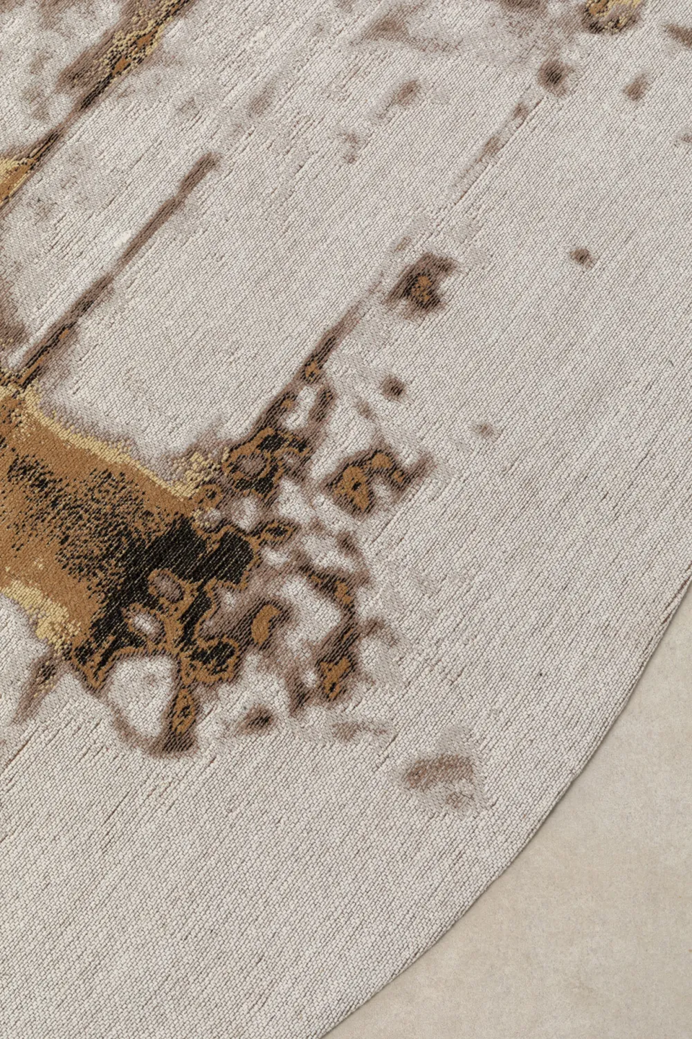 KARE Design Matot*Abstract Grey Line, Pyöreä Matto, Harmaa Ø200cm