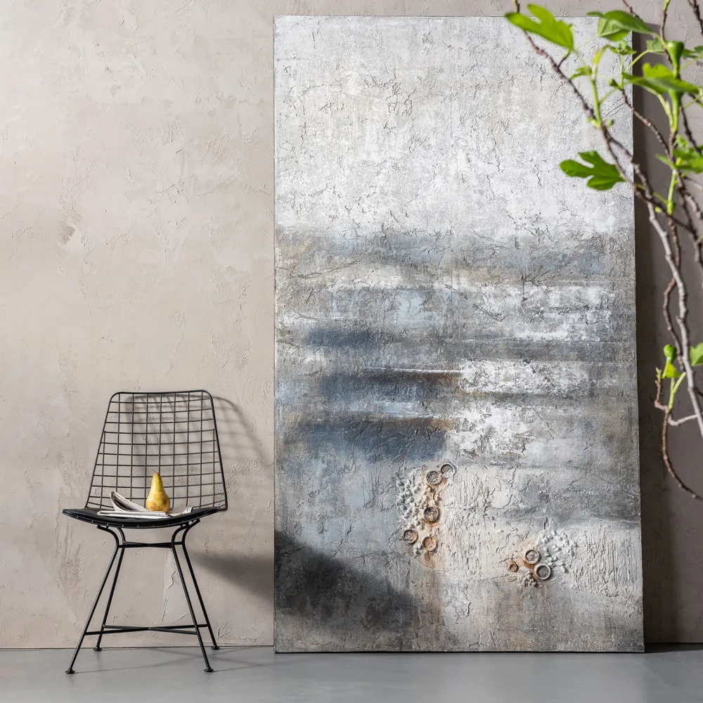 KARE Design Taulut|Olohuone*Abstract Into The Night Akryylimaalaus, Taulu 120x210cm