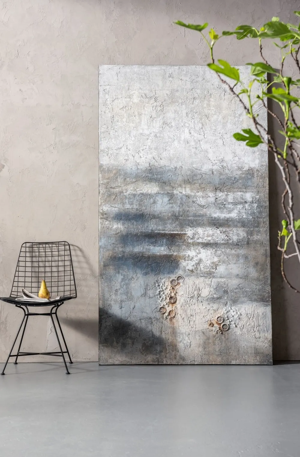 KARE Design Taulut|Olohuone*Abstract Into The Night Akryylimaalaus, Taulu 120x210cm