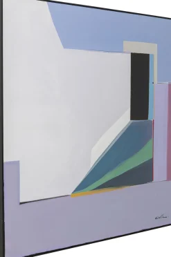 KARE Design Taulut*Abstract Shapes Kehystetty Taulu, Liila 113x113cm