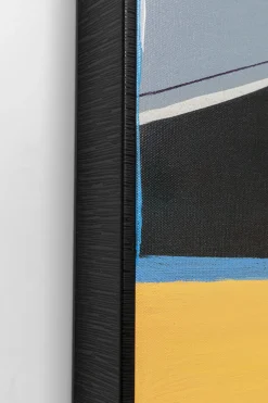 KARE Design Taulut*Abstract Shapes Kehystetty Taulu, Oranssi 73x143cm