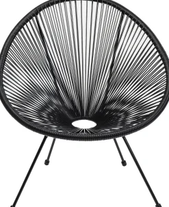 KARE Design Sohvapöydät|Olohuone*Acapulco Pöytä Ja Tuoli Musta (2/osaa)