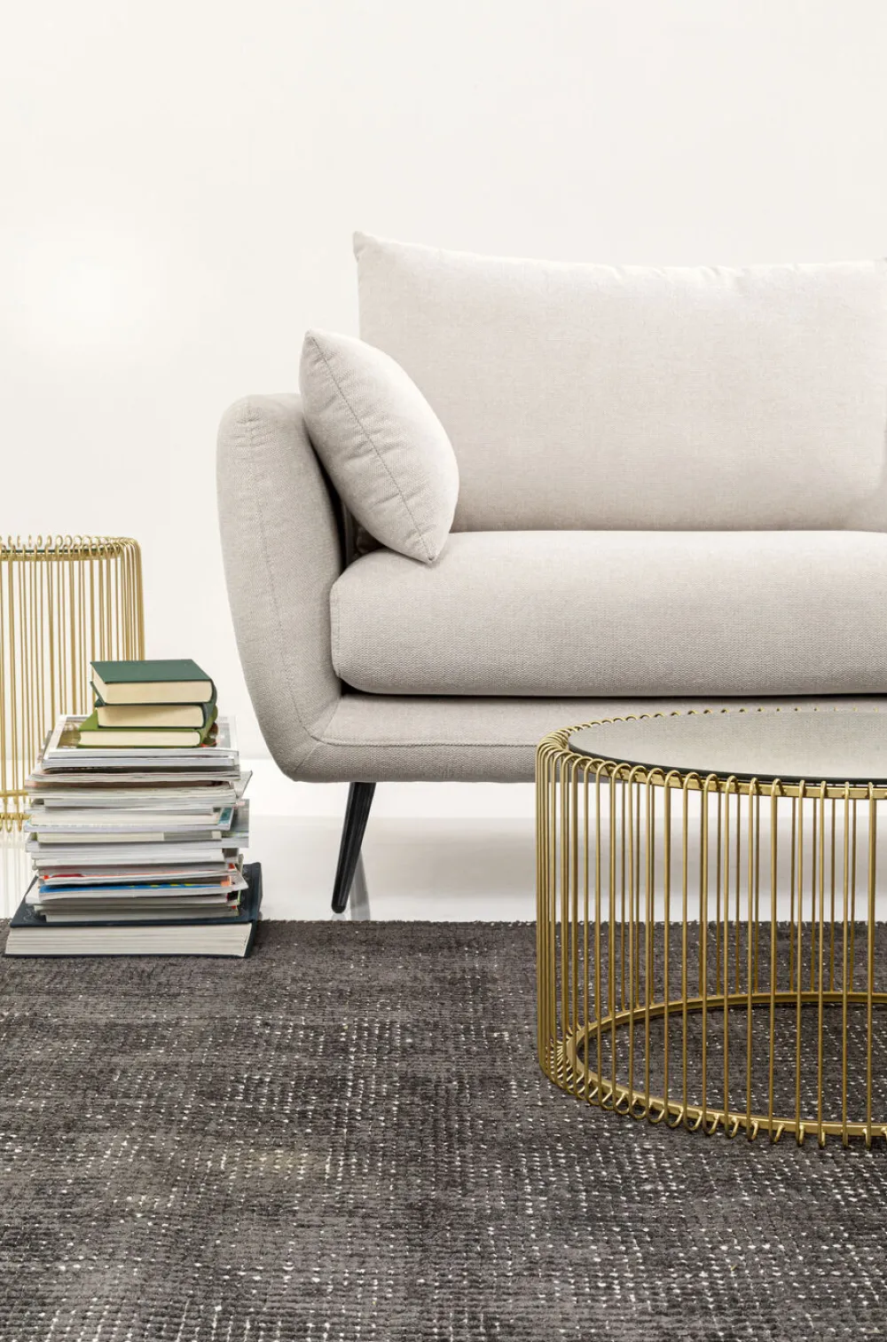 KARE Design Kulmasohvat*Amalfi Kulmasohva - Kermanvärinen, Oikea 275cm