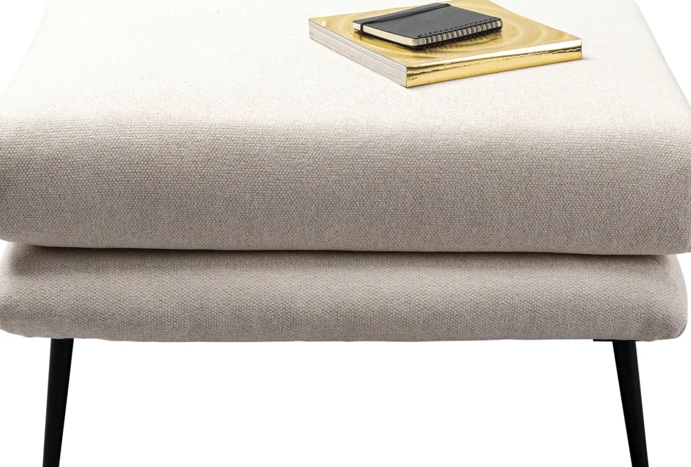 KARE Design Rahit Ja Jakkarat*Amalfi Rahi, Penkki Kermanvärinen 80x68cm