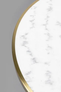 KARE Design Pöydät*Amalia Bistro Pöytä Marmori Ja Teräs Ø70cm
