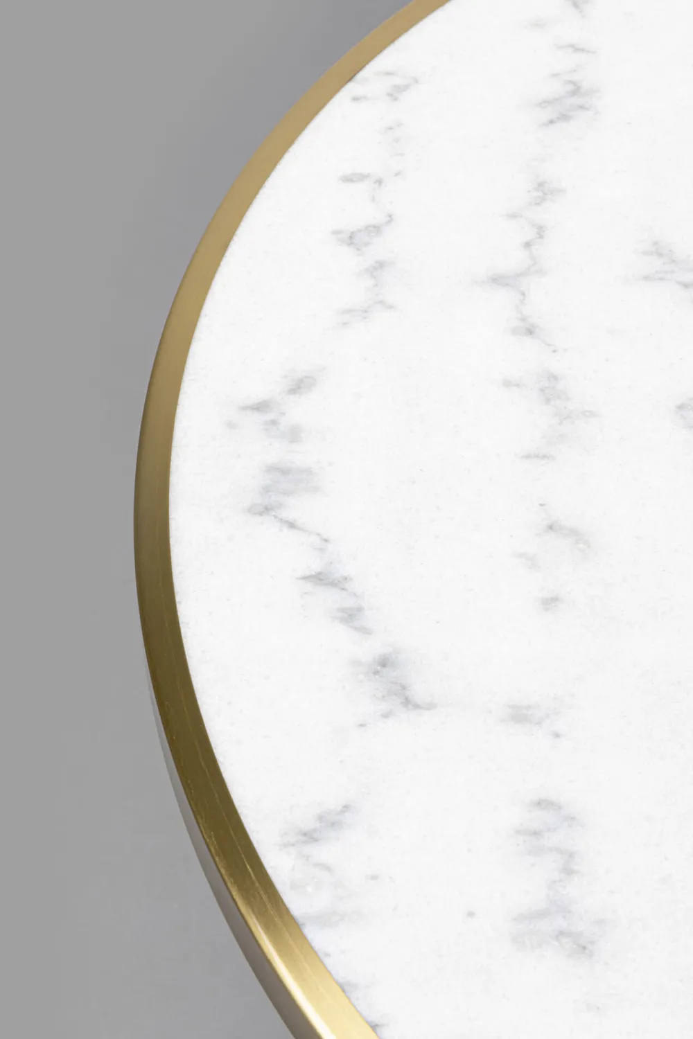 KARE Design Pöydät*Amalia Bistro Pöytä Marmori Ja Teräs Ø70cm