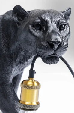 KARE Design Lattiavalaisimet|Olohuone*Animal Bagheera Pantteri Lattiavalaisin 40cm