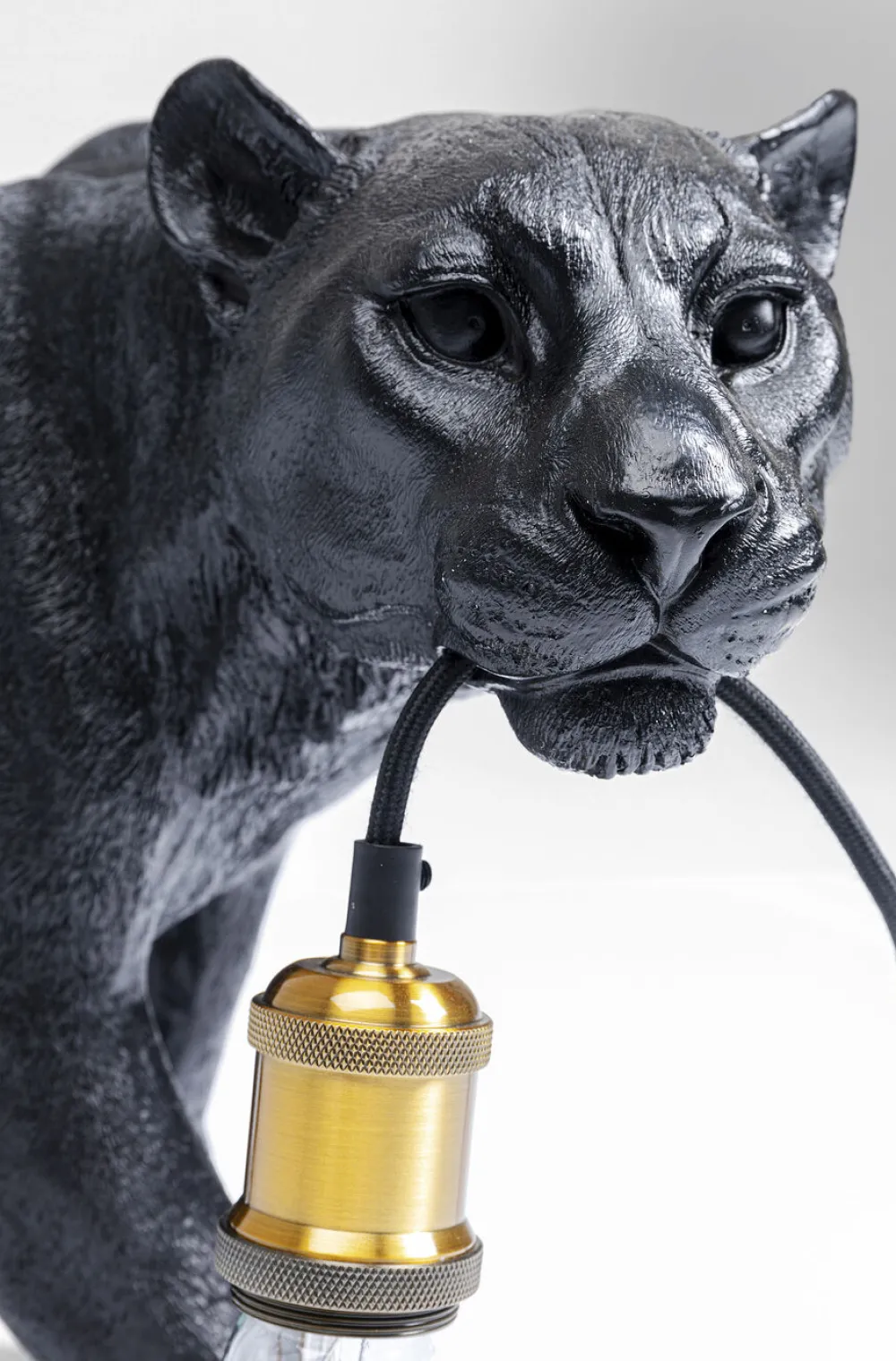 KARE Design Lattiavalaisimet|Olohuone*Animal Bagheera Pantteri Lattiavalaisin 40cm