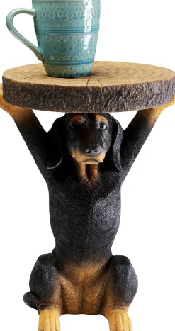 KARE Design Sohvapöydät|Olohuone*Animal Bassotto Mäyräkoira Sivupöytä Ø32cm