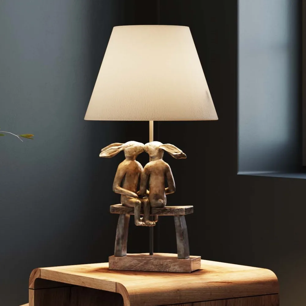 KARE Design Pöytävalaisimet*Animal Bunny Love Puput Pöytävalaisin 53cm
