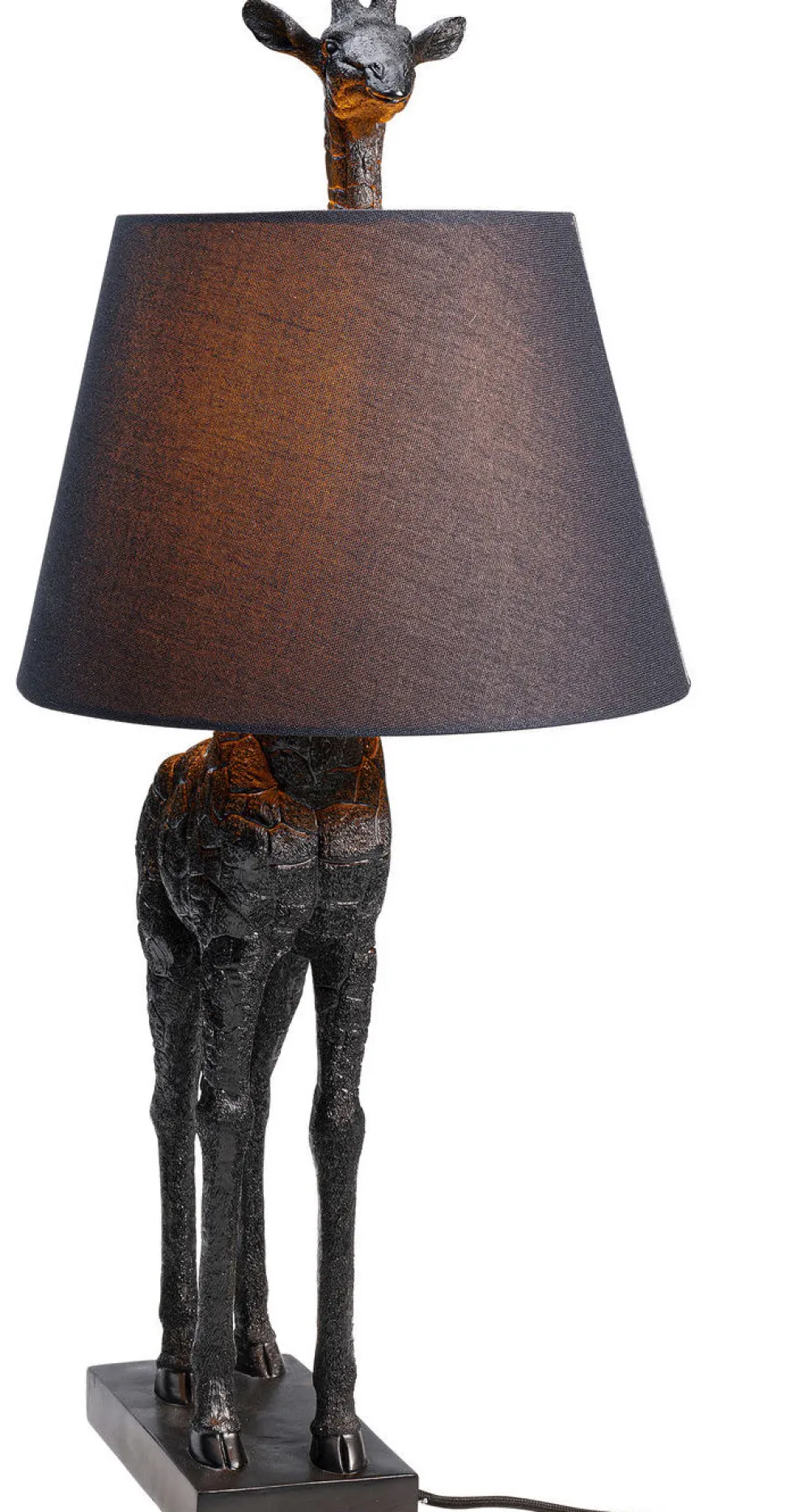 KARE Design Pöytävalaisimet*Animal Giraffe Kirahvi Pöytävalaisin, Matta Musta 71cm