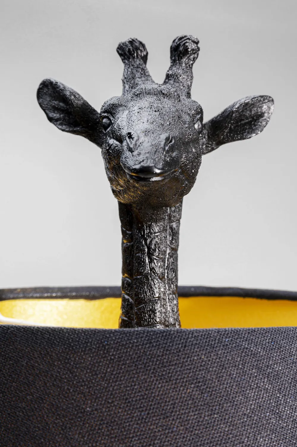 KARE Design Pöytävalaisimet*Animal Giraffe Kirahvi Pöytävalaisin, Matta Musta 71cm