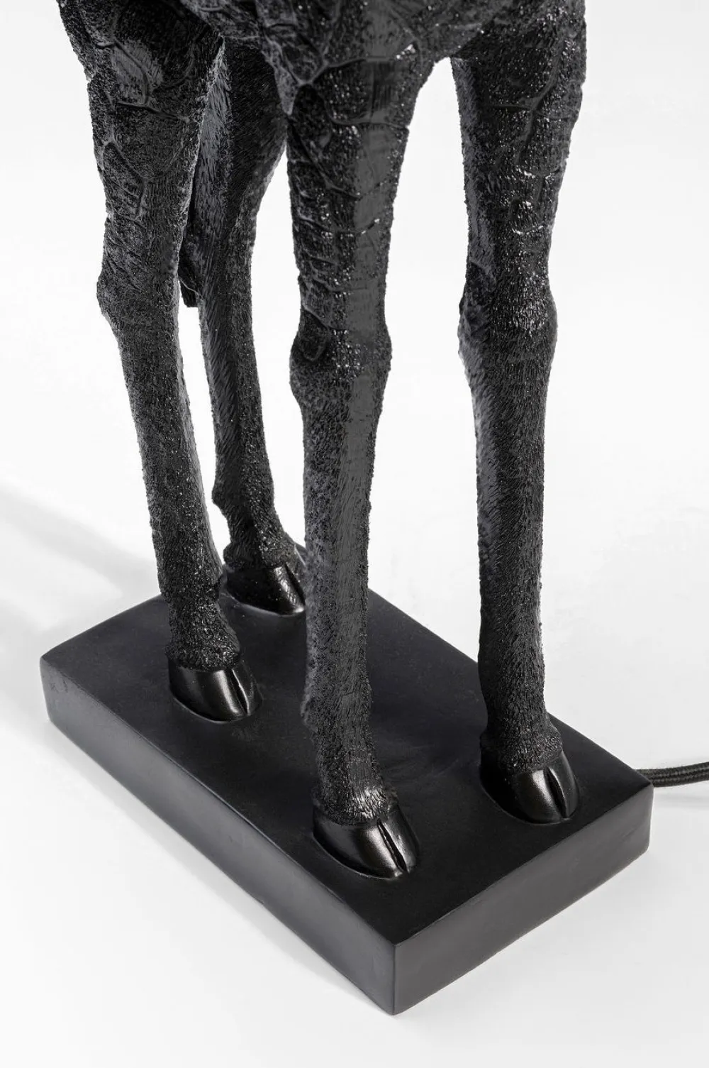 KARE Design Pöytävalaisimet*Animal Giraffe Kirahvi Pöytävalaisin, Matta Musta 71cm