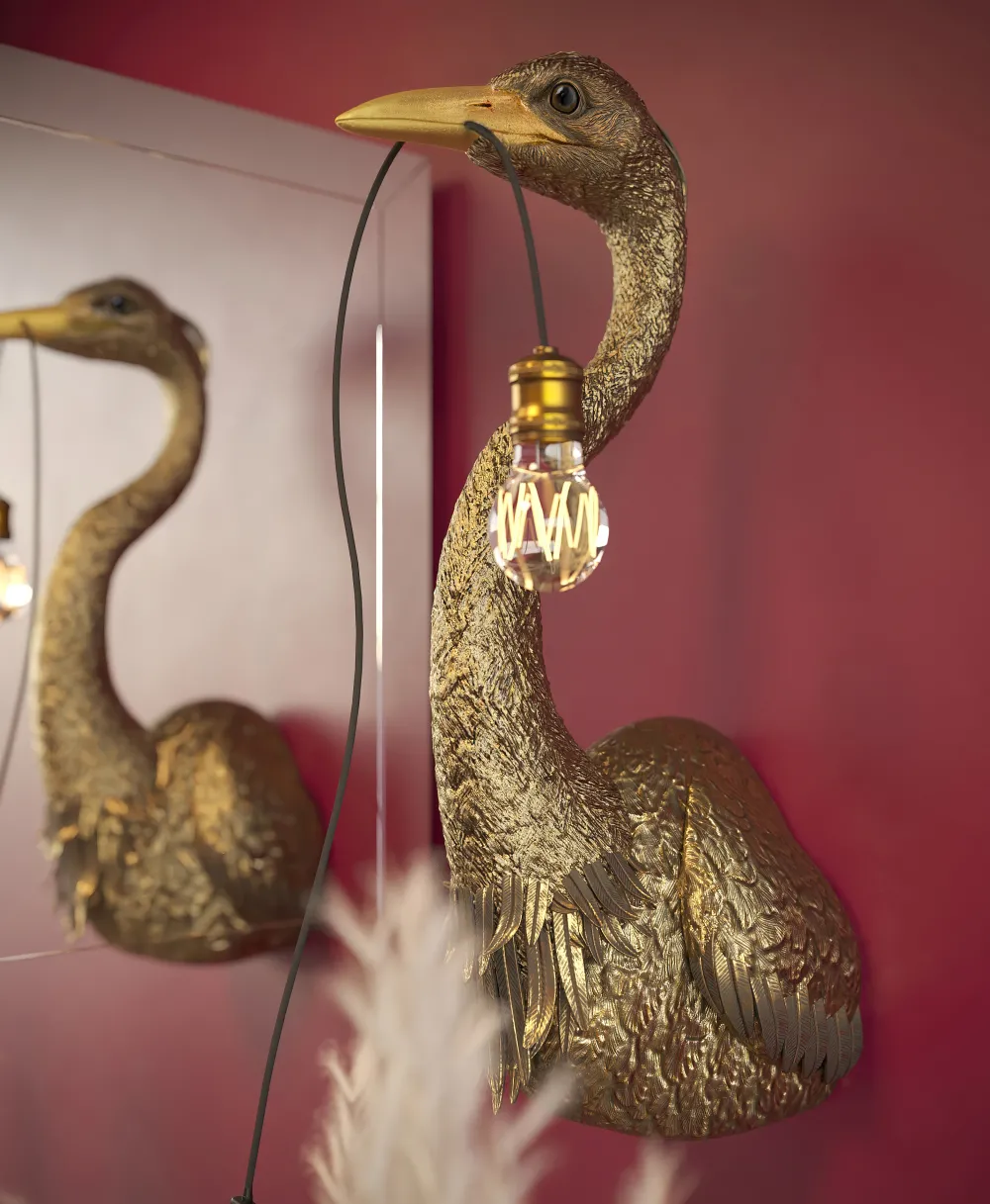 KARE Design Seinävalaisimet*Animal Heron Haikara Seinävalaisin