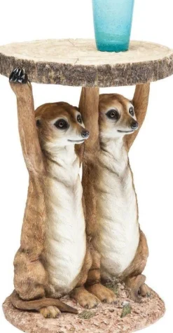KARE Design Sohvapöydät|Olohuone*Animal Meerkat Sisters Sivupöytä Ø33cm