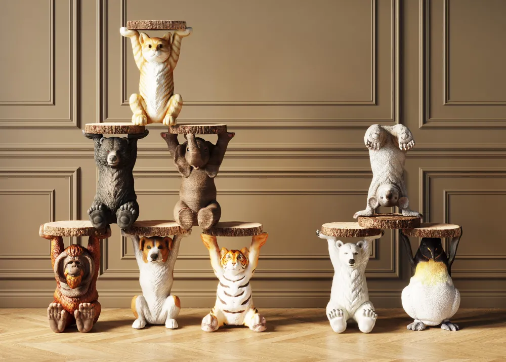 KARE Design Sohvapöydät|Olohuone*Animal Mr. Jack Koira Sivupöytä Ø33cm