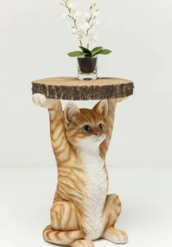 KARE Design Sohvapöydät|Olohuone*Animal Ms Cat Kissa Sivupöytä Ø33cm