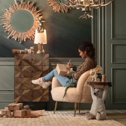 KARE Design Sohvapöydät*Animal Polar Bear Jääkarhu Sivupöytä Ø37cm