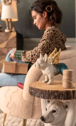 KARE Design Sohvapöydät*Animal Polar Bear Jääkarhu Sivupöytä Ø37cm