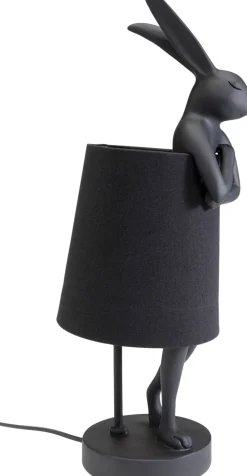 KARE Design Pöytävalaisimet*Animal Rabbit Kani, Pupu Pöytävalaisin Matta Musta 50cm