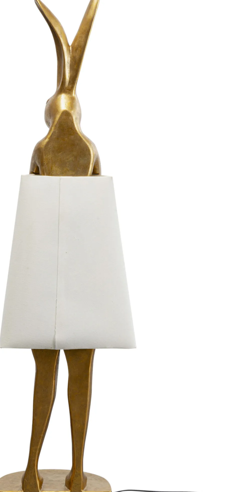 KARE Design Lattiavalaisimet*Animal Rabbit Pupu Lattiavalaisin Kulta/valkoinen 150cm