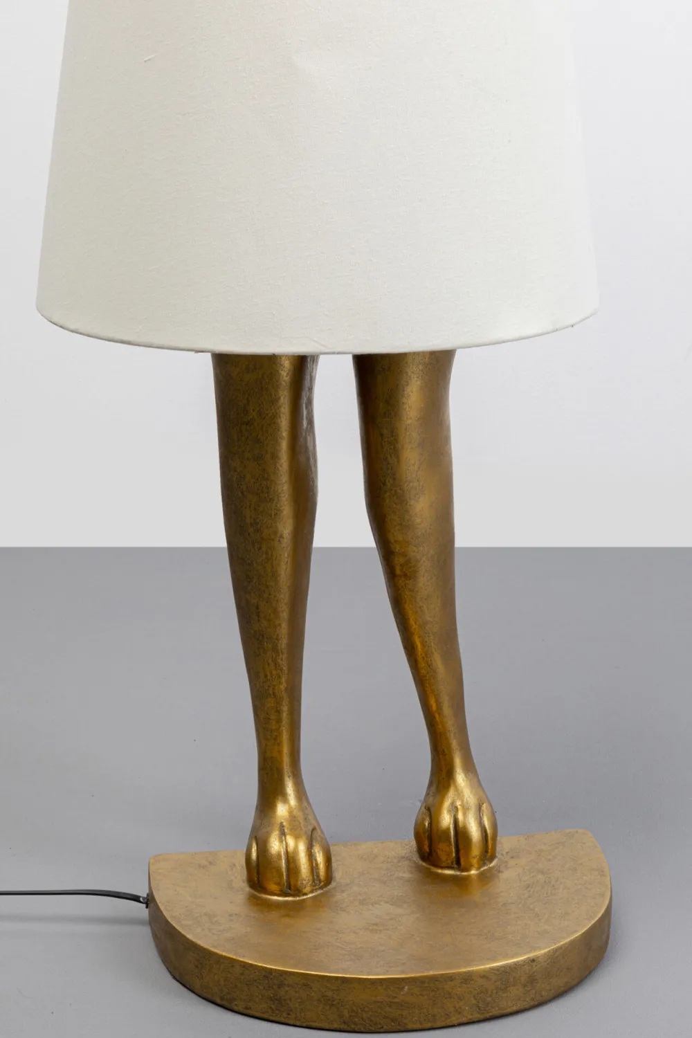 KARE Design Lattiavalaisimet*Animal Rabbit Pupu Lattiavalaisin Kulta/valkoinen 150cm