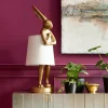 KARE Design Pöytävalaisimet*Animal Rabbit Pöytävalaisin, Pupu-lamppu Kulta/valkoinen 88cm
