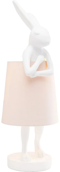 KARE Design Pöytävalaisimet*Animal Rabbit Pöytävalaisin, Pupu-lamppu - Vaaleanpun./valkoinen 68cm