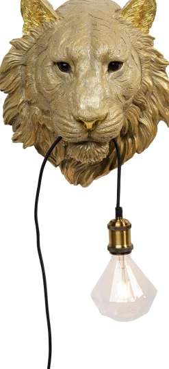 KARE Design Seinävalaisimet*Animal Tiger Head Leijonan Pää Seinävalaisin 34cm