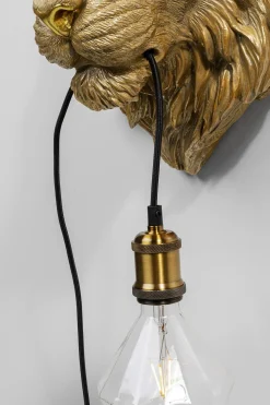 KARE Design Seinävalaisimet*Animal Tiger Head Leijonan Pää Seinävalaisin 34cm