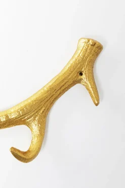 KARE Design Seinänaulakot*Antler Gold Sarvet Seinänaulakko Kulta 35cm