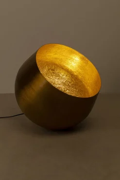 KARE Design Lattiavalaisimet*Apollon Smooth Gold Lattiavalaisin Ø50cm