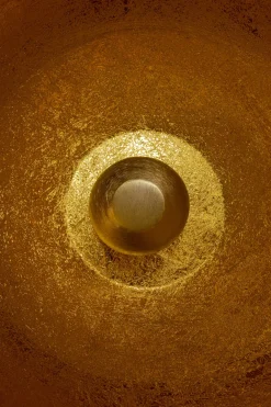 KARE Design Lattiavalaisimet*Apollon Smooth Gold Lattiavalaisin Ø50cm