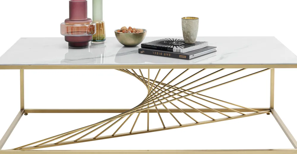 KARE Design Sohvapöydät*Art Marble Glass Sohvapöytä 140x70cm