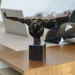 KARE Design Koriste-Esineet*Athlet Koriste-esine, Musta, Pieni 43cm