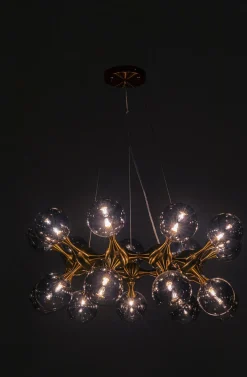 KARE Design Riippuvalaisimet*Atomic Balls Riippuvalaisin, Messinki Ø74cm