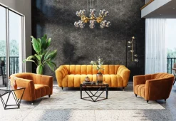 KARE Design Riippuvalaisimet*Atomic Balls Riippuvalaisin, Messinki Ø74cm