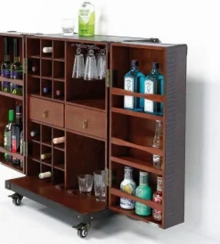 KARE Design Baarit*Bar Cabinet Globetrotter Baarikaappi, Medium