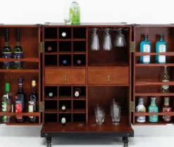 KARE Design Baarit*Bar Cabinet Globetrotter Baarikaappi, Medium