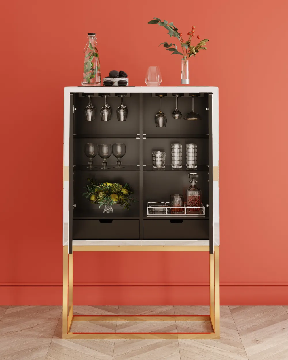 KARE Design Baarit*Bar Cabinet Queen Baarikaappi 91x147cm