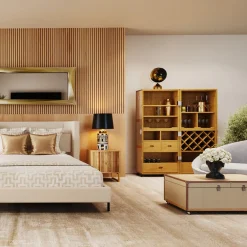 KARE Design Baarit*Bar Venezia Baarikaappi, Kermanvärinen