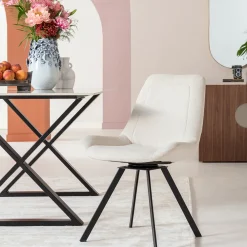 KARE Design Tuolit*Baron Pyörivä Tuoli Kermanvärinen