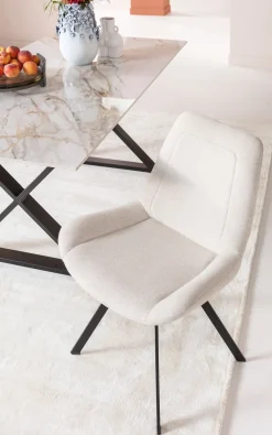 KARE Design Tuolit*Baron Pyörivä Tuoli Kermanvärinen