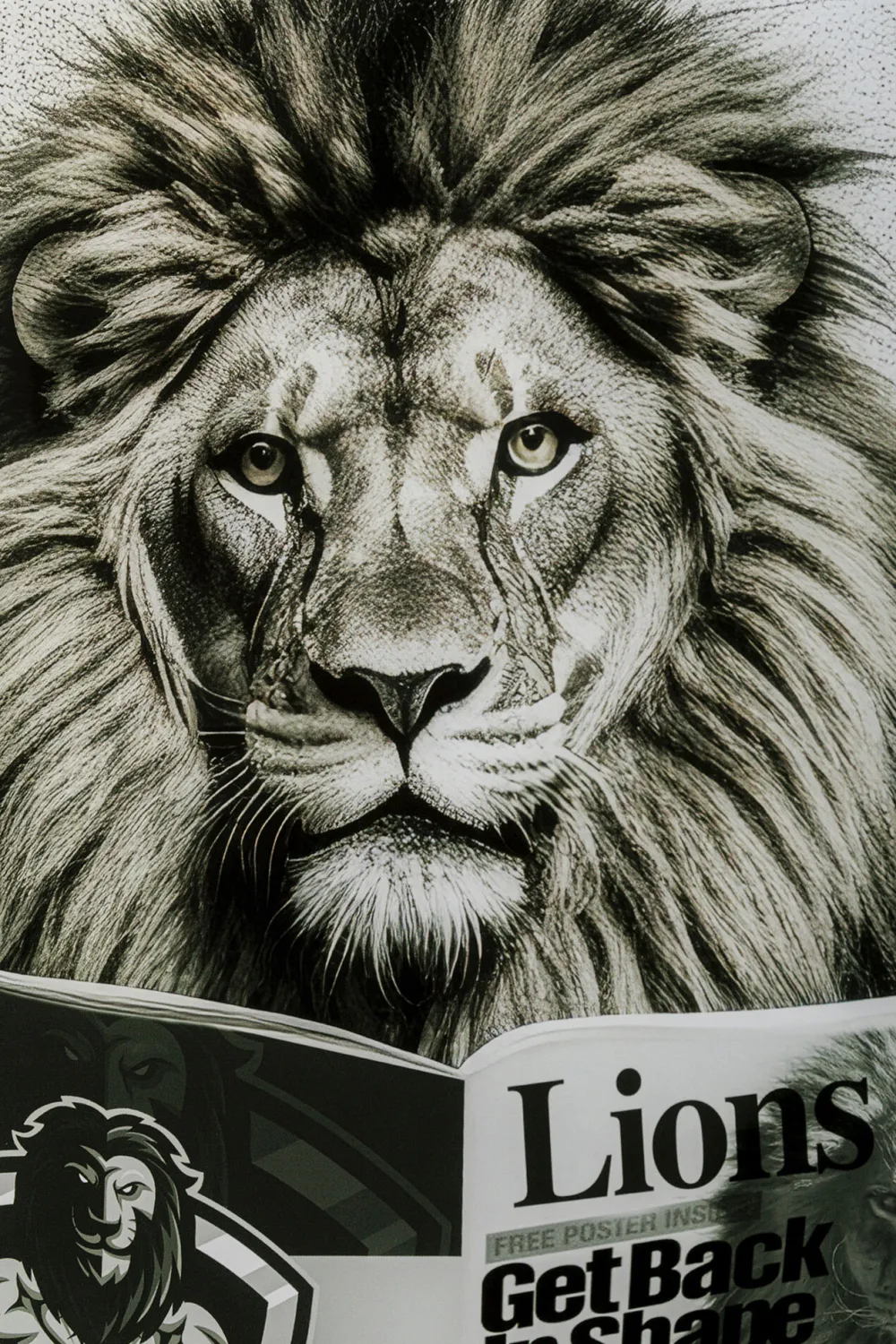 KARE Design Taulut|Olohuone*Bath Lion Leijona Lasitaulu 60x80cm