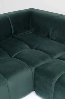KARE Design Kulmasohvat*Belami Kulmasohva - Samettia, Tummanvihreä, Vasen 265cm