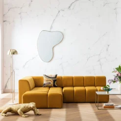 KARE Design Olohuone|Kulmasohvat*Belami Velvet Kulmasohva - Samettia, Meripihka, Vasen