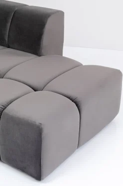 KARE Design Kulmasohvat*Belami Velvet Kulmasohva - Samettia, Harmaa, Oikea